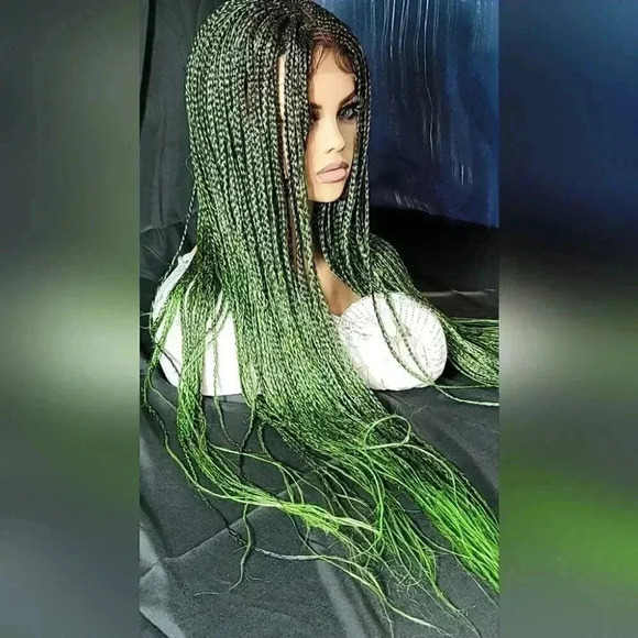 Braided wig 100% handmade, ombre wig, NWT exotic colors absolutely beautiful - Picture 8 of 10